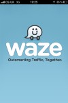 Waze Loading Screen (Iphone) Waze has a nice friendly loading screen - Iphone Screenshot